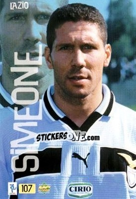 Sticker Simeone - Top Calcio 1999-2000 - Mundicromo