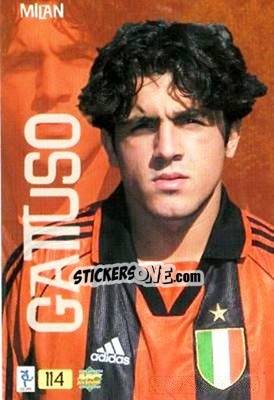 Sticker Gattuso - Top Calcio 1999-2000 n. 114 - Mundicromo