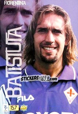 Sticker Batistuta - Top Calcio 1999-2000 n. 157 - Mundicromo