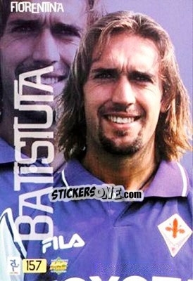 Sticker Batistuta - Top Calcio 1999-2000 - Mundicromo