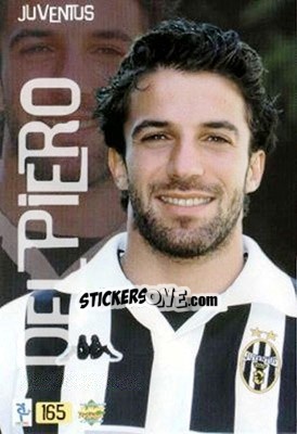 Sticker Del Piero - Top Calcio 1999-2000 n. 165 - Mundicromo
