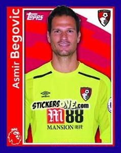 Sticker Asmir Begovic - Premier League Inglese 2017-2018 n. 5 - Topps