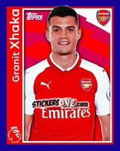 Sticker Granit Xhaka - Premier League Inglese 2017-2018 n. 28 - Topps