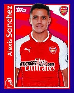 Sticker Alexis Sanchez - Premier League Inglese 2017-2018 n. 30 - Topps