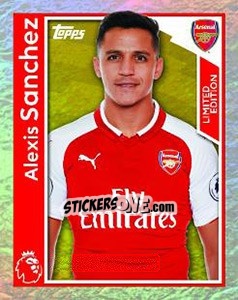 Sticker Alexis Sanchez - Premier League Inglese 2017-2018 n. 30LE - Topps