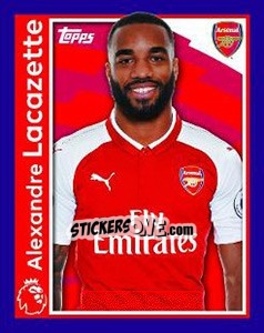 Figurina Alexandre Lacazette - Premier League Inglese 2017-2018 - Topps