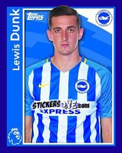 Sticker Lewis Dunk - Premier League Inglese 2017-2018 - Topps