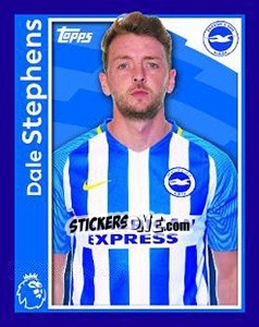 Figurina Dale Stephens - Premier League Inglese 2017-2018 - Topps