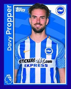 Figurina Davy Propper - Premier League Inglese 2017-2018 - Topps