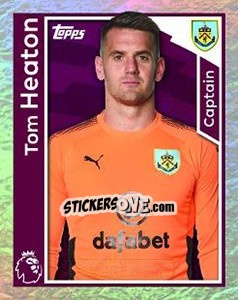 Figurina Tom Heaton - Premier League Inglese 2017-2018 - Topps