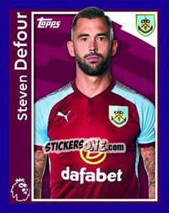 Sticker Steven Defour - Premier League Inglese 2017-2018 n. 58 - Topps