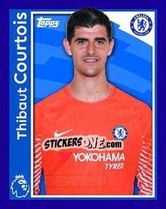 Sticker Thibaut Courtois - Premier League Inglese 2017-2018 n. 65 - Topps