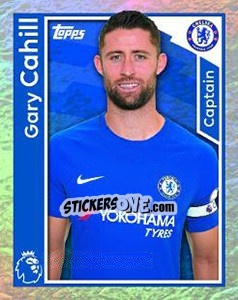 Sticker Gary Cahill - Premier League Inglese 2017-2018 n. 67 - Topps