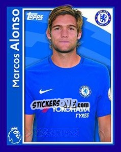 Figurina Marcos Alonso - Premier League Inglese 2017-2018 - Topps