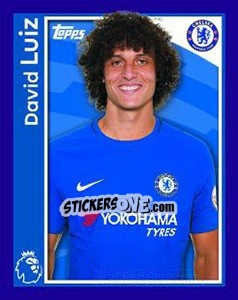 Sticker David Luiz - Premier League Inglese 2017-2018 - Topps