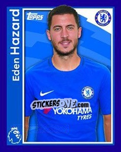 Sticker Eden Hazard - Premier League Inglese 2017-2018 n. 74 - Topps