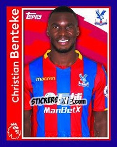 Sticker Christian Benteke - Premier League Inglese 2017-2018 n. 92 - Topps