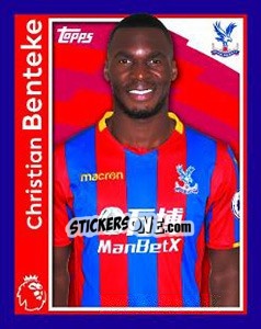 Figurina Christian Benteke - Premier League Inglese 2017-2018 - Topps