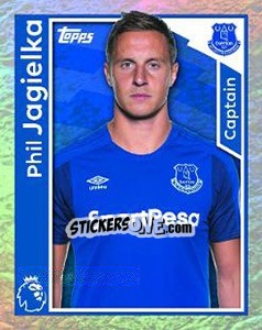 Sticker Phil Jagielka - Premier League Inglese 2017-2018 n. 97 - Topps