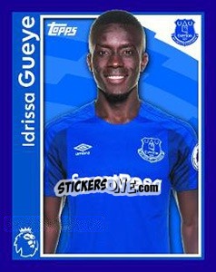 Sticker Idrissa Gueye - Premier League Inglese 2017-2018 n. 100 - Topps