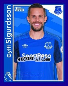 Sticker Gylfi Sigurdsson - Premier League Inglese 2017-2018 n. 103 - Topps