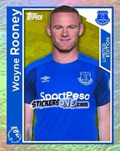 Sticker Wayne Rooney - Premier League Inglese 2017-2018 n. 105LE - Topps