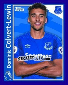 Figurina Dominic Calvert-Lewin - Premier League Inglese 2017-2018 - Topps