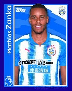 Sticker Mathias Zanka - Premier League Inglese 2017-2018 - Topps