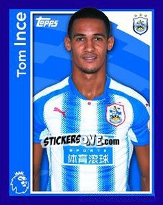 Sticker Tom Ince - Premier League Inglese 2017-2018 - Topps