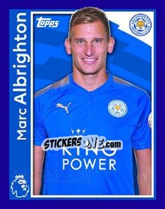 Sticker Marc Albrighton - Premier League Inglese 2017-2018 - Topps