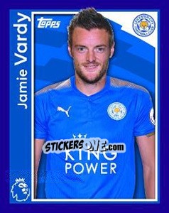 Sticker Jamie Vardy - Premier League Inglese 2017-2018 n. 137 - Topps