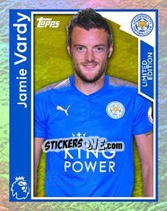 Sticker Jamie Vardy - Premier League Inglese 2017-2018 n. 137LE - Topps