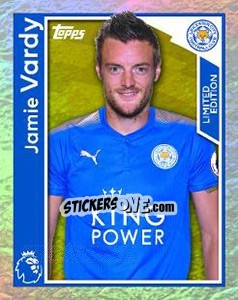 Sticker Jamie Vardy - Premier League Inglese 2017-2018 - Topps