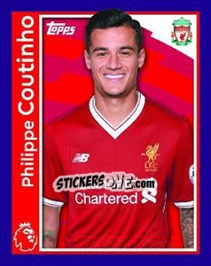 Sticker Philippe Coutinho - Premier League Inglese 2017-2018 n. 149 - Topps