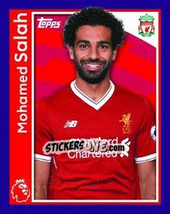 Sticker Mohamed Salah - Premier League Inglese 2017-2018 n. 151 - Topps