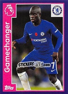 Sticker N'Golo Kanté - Premier League Inglese 2017-2018 n. 156 - Topps