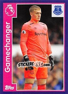 Figurina Jordan Pickford - Premier League Inglese 2017-2018 - Topps