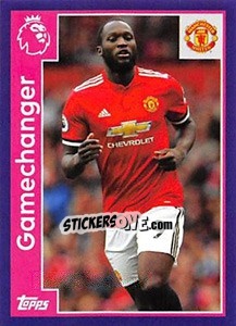 Sticker Romelu Lukaku - Premier League Inglese 2017-2018 n. 162 - Topps