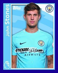 Sticker John Stones - Premier League Inglese 2017-2018 n. 179 - Topps