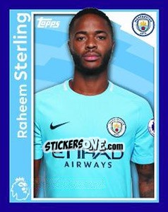 Sticker Raheem Sterling - Premier League Inglese 2017-2018 - Topps
