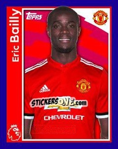 Figurina Eric Bailly - Premier League Inglese 2017-2018 - Topps