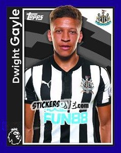 Figurina Dwight Gayle - Premier League Inglese 2017-2018 - Topps