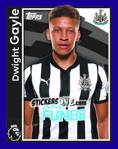 Sticker Dwight Gayle - Premier League Inglese 2017-2018 - Topps