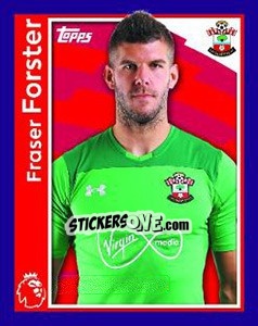 Sticker Fraser Forster - Premier League Inglese 2017-2018 - Topps