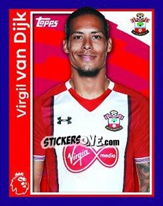 Sticker Virgil van Dijk - Premier League Inglese 2017-2018 n. 226 - Topps