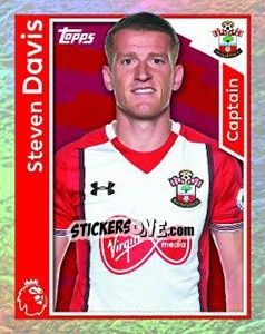 Sticker Steven Davis - Premier League Inglese 2017-2018 - Topps