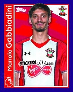 Figurina Manolo Gabbiadini - Premier League Inglese 2017-2018 - Topps