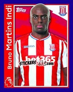 Sticker Bruno Martins Indi - Premier League Inglese 2017-2018 - Topps