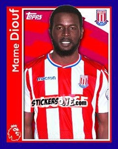 Sticker Mame Diouf - Premier League Inglese 2017-2018 n. 248 - Topps