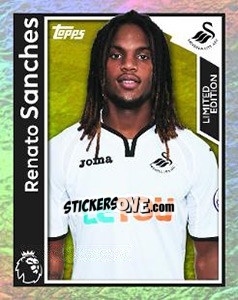 Sticker Renato Sanches - Premier League Inglese 2017-2018 n. 260LE - Topps